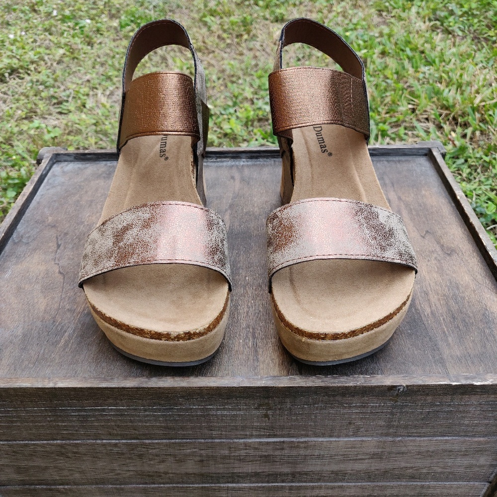 Spring High Wedge Rustic Brown SIZE 10 RESTOCK - Picture 3 of 7